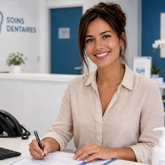 Nadia, coordinatrice patient francophone Hollywood Smile Tunisie